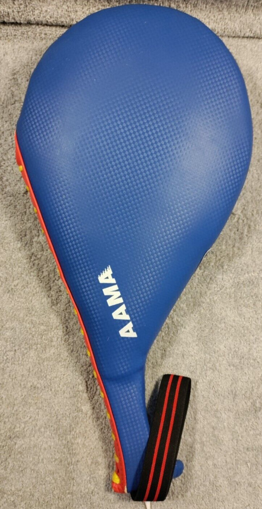 AAMA Double kicking target pad for speed kick training. Nylon strap handle.