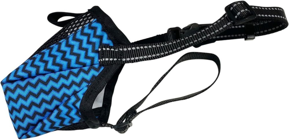 Anti Biting, and Barking, Air Mesh Breathable Dog Muzzle with Reflective Strap