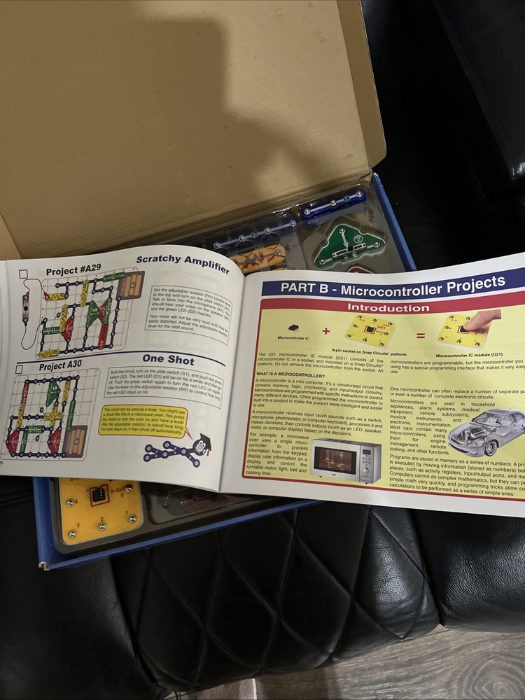 Snap Circuits XP SCXP-50 Rare Build Your Own Microcomputer Kit Elenco Complete