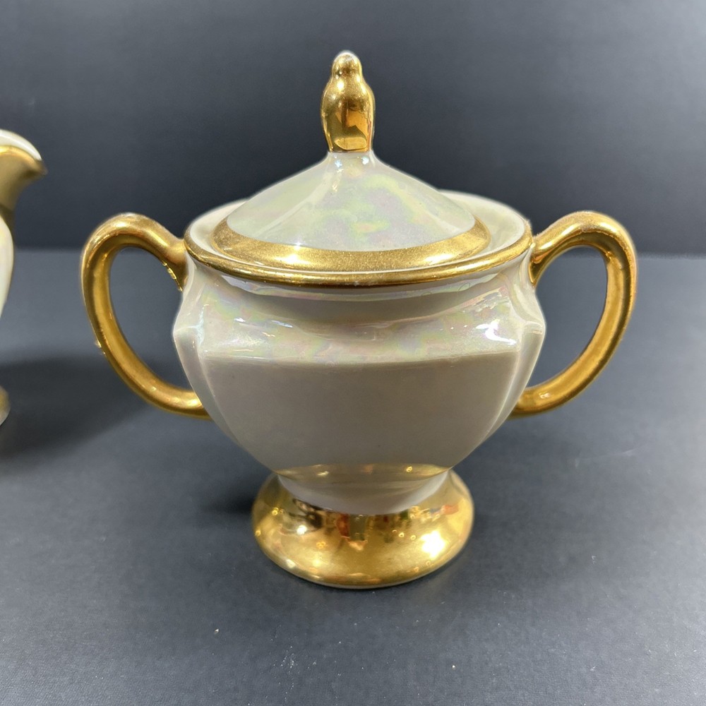 Lusterware Cream & Sugar