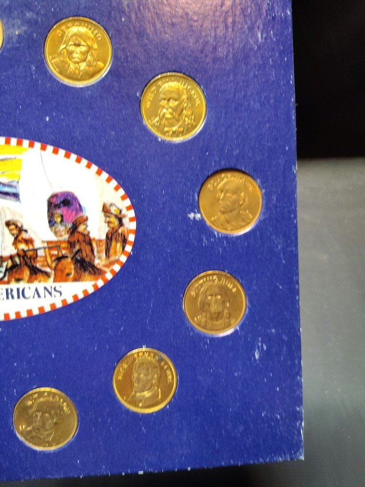 Franklin Mint 1970 Rugged Americans Coin Set Complete