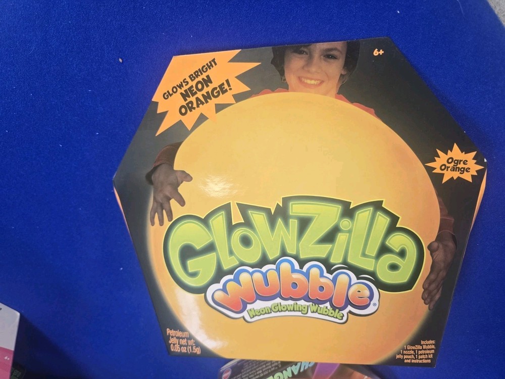 SUPER AND Tiny Wubble..COMBO/LOT...Glowzilla Orange Large And Tiny Wubble Brite
