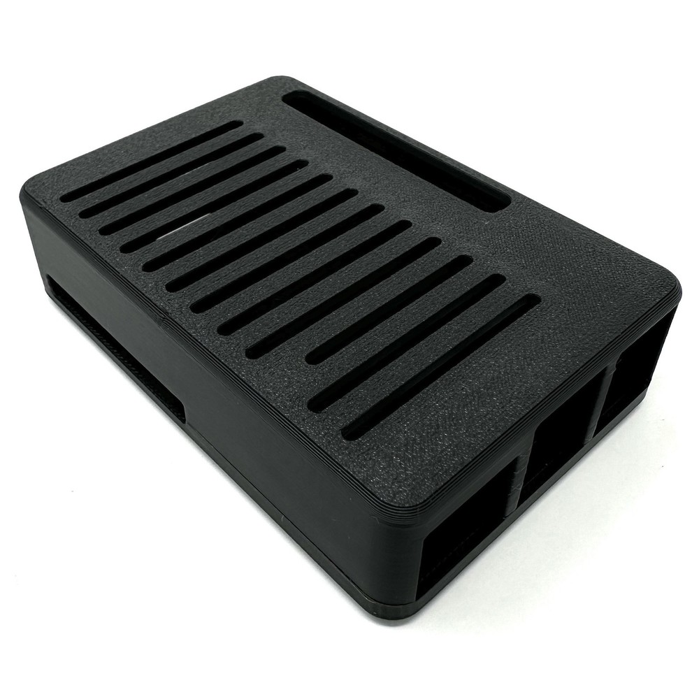 K&L Machining 3D Printed PLA Case for Raspberry Pi 5, Matte Black, Protective