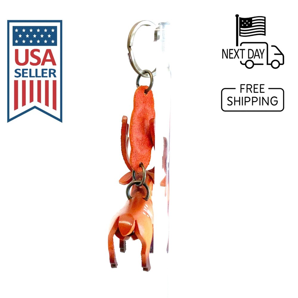 Sika Deer Handmade Leather Keyring
