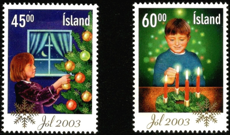 Iceland, Scott 1003-4, 2003, MNH, Christmas