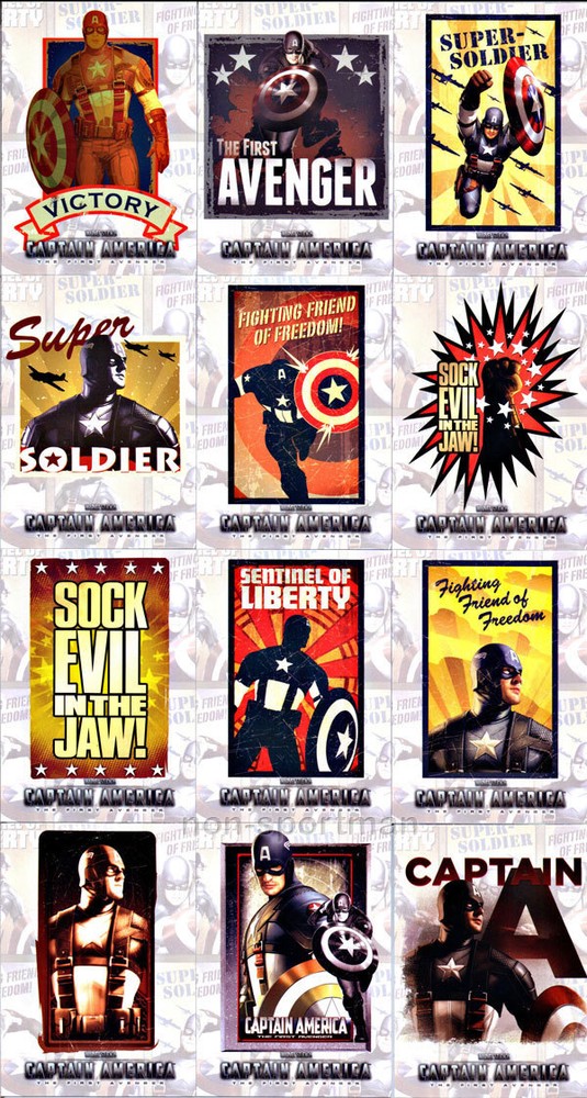 CAPTAIN AMERICA AVENGERS POSTER SET (13)