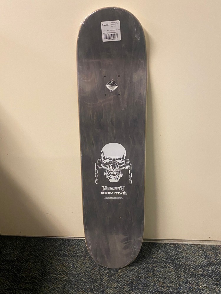 MEGADETH PRIMITIVE COUNTDOWN TO EXTINCTION LEMOS Pro Model Skate Deck NEW 8.25