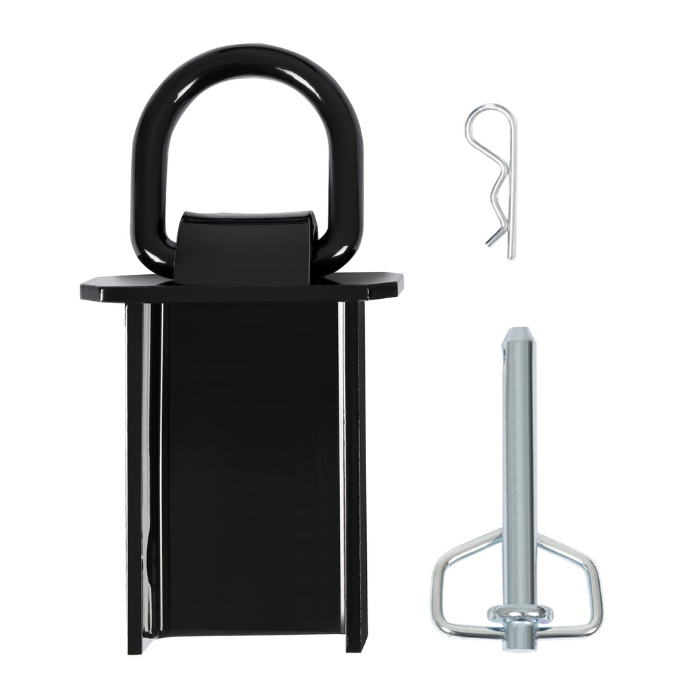 Universal 4-Heavy Duty 12,000 Lbs Removable D-Ring Stake Pocket Powder Coated