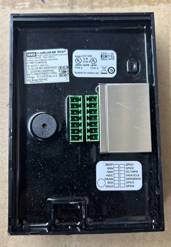 921PMPTEKMA0GB RPK40EKTB Keypad Wall Switch Reader