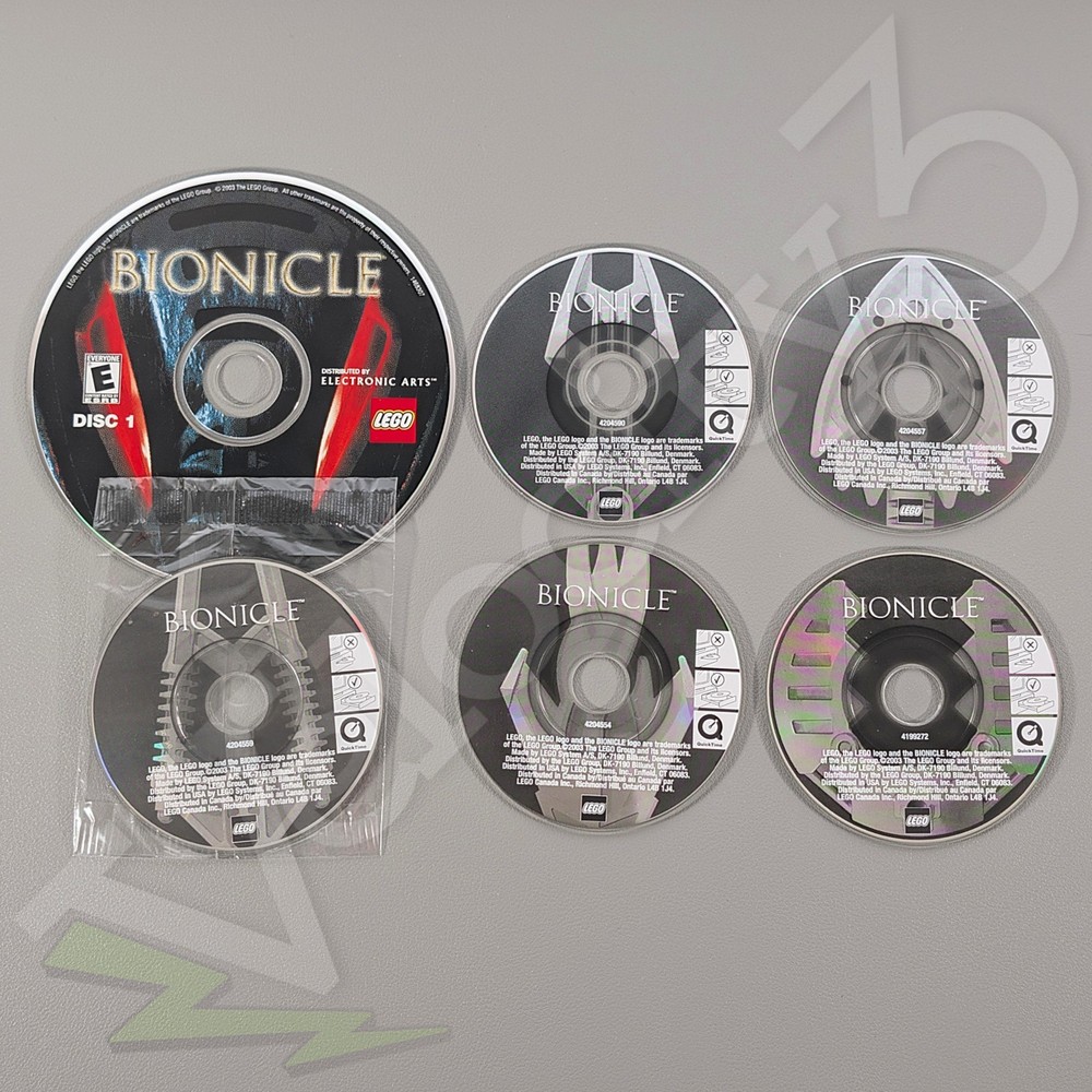 LEGO BIONICLE Disc Lot | Disc 1 + (5) Mini Discs | PC CD-ROM