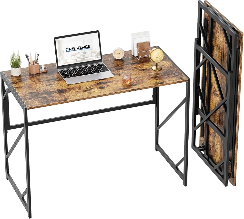 Folding Desk Writing Computer Desk Home Office No-Assembly Study Office Desk