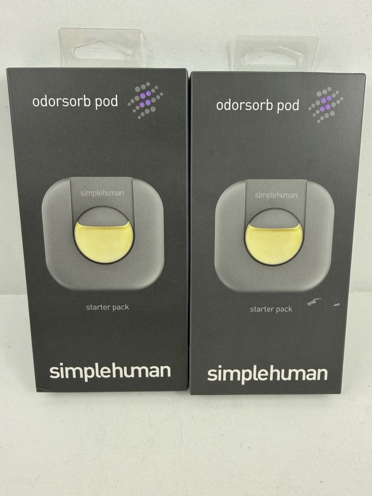 2-2packs Simplehuman Odorsorb Pod Starter Packs Trash Can Deodorizers