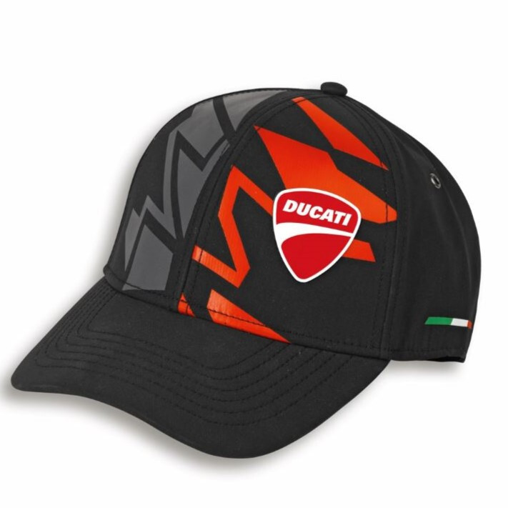 Original Ducati Jargon Black/Red Unisex Hat 987710980