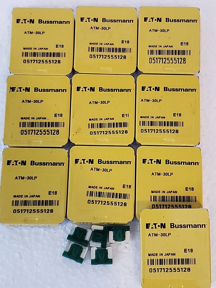 New 50 Pcs. (10-packs) ATM-30LP Bussmann - Eaton Micro Fuses, Electronics, Auto