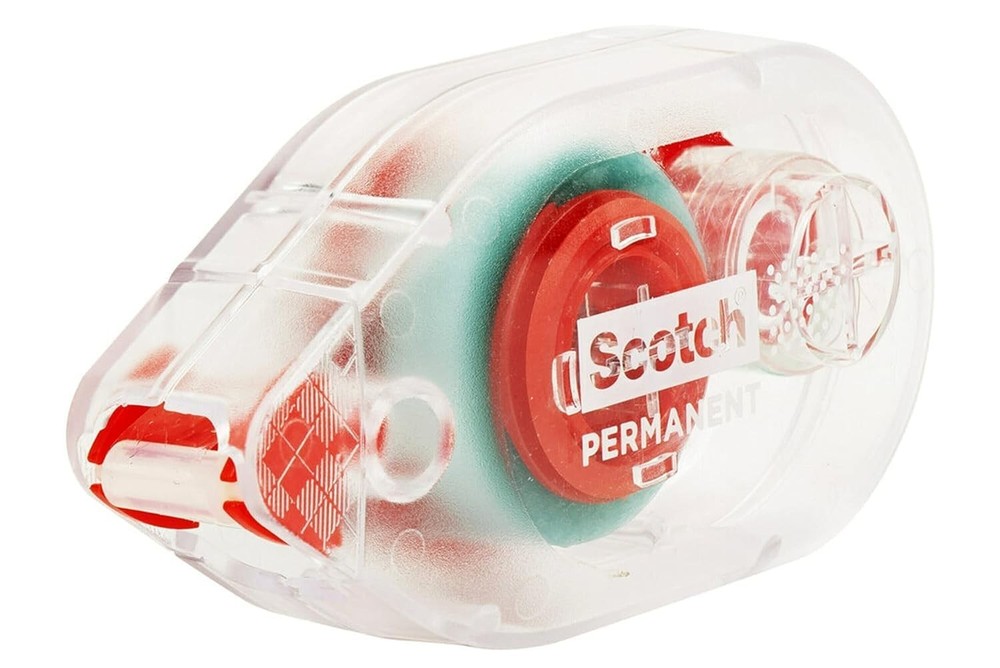 Scotch 6061 Double Sided Adhesive Roller Tape Runner, 4-Pack, Clear
