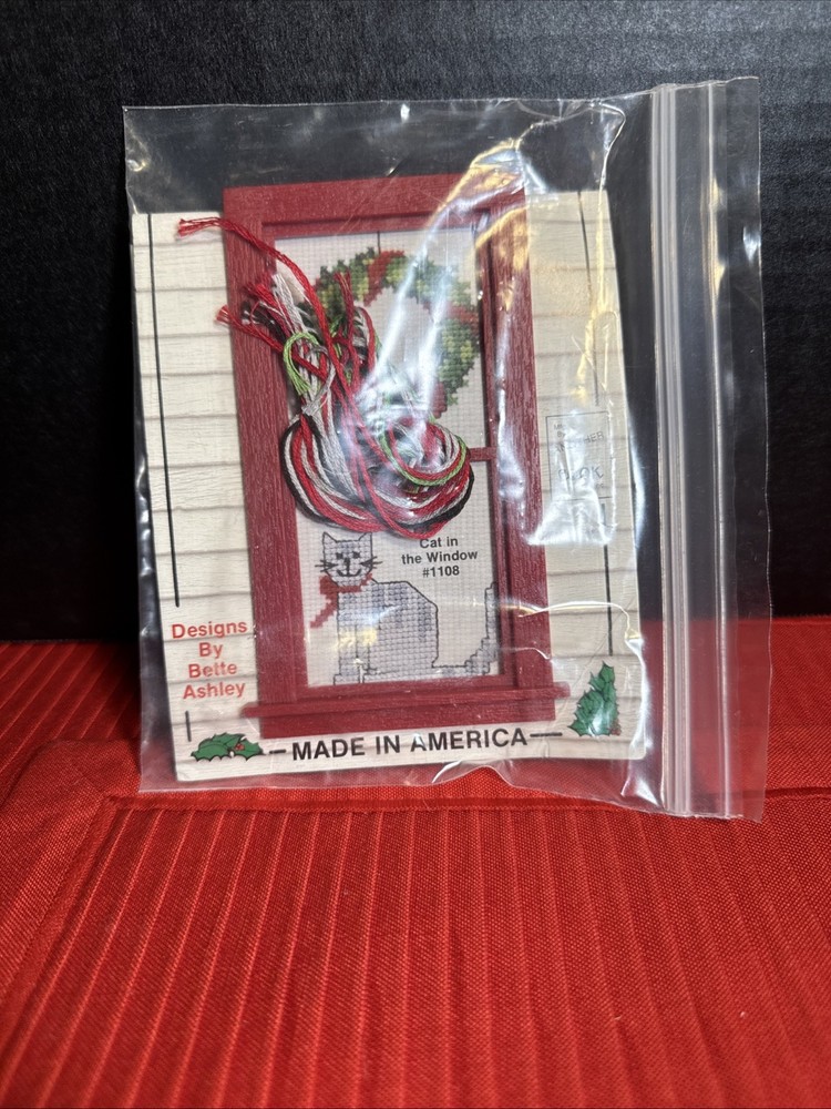 Cat In Window #1108 Needlepoint Kit Small