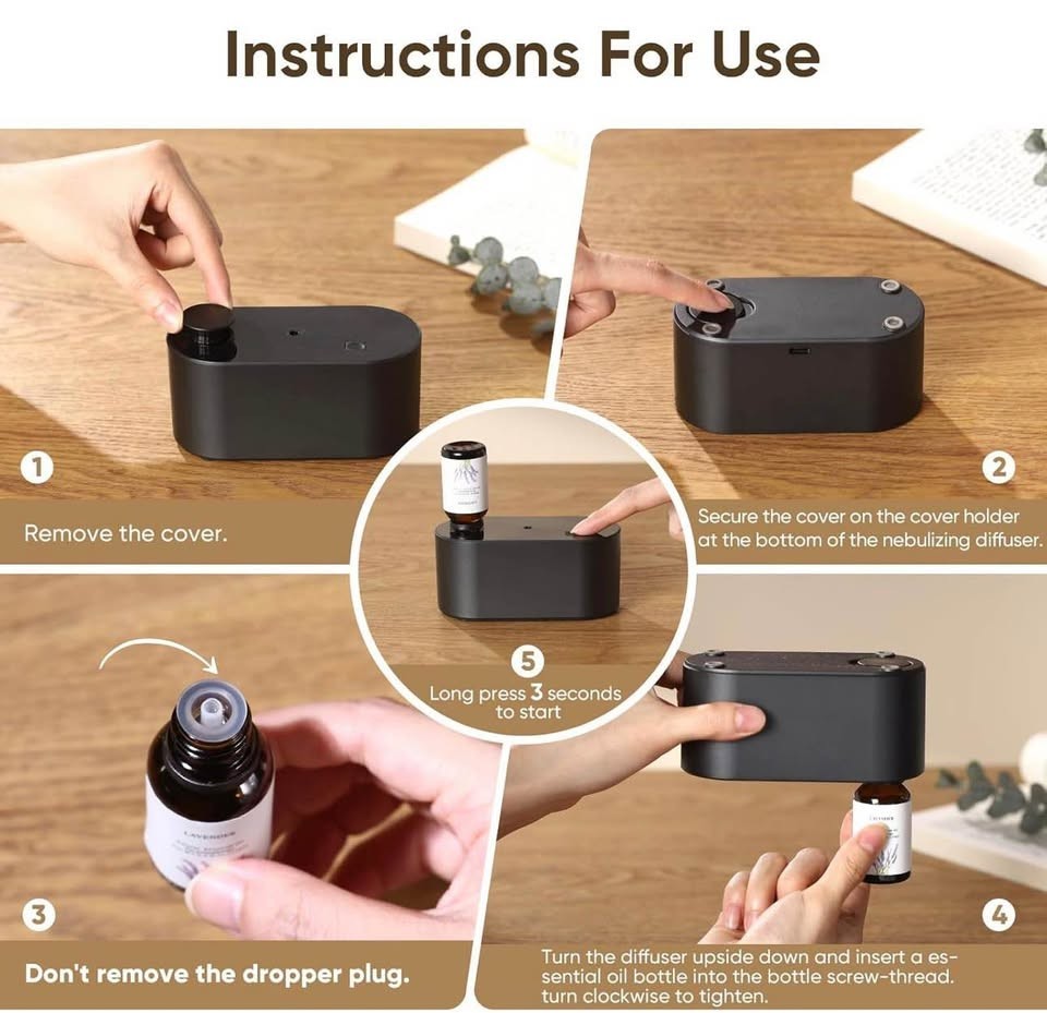 Waterless Essential Oil Diffuser for home