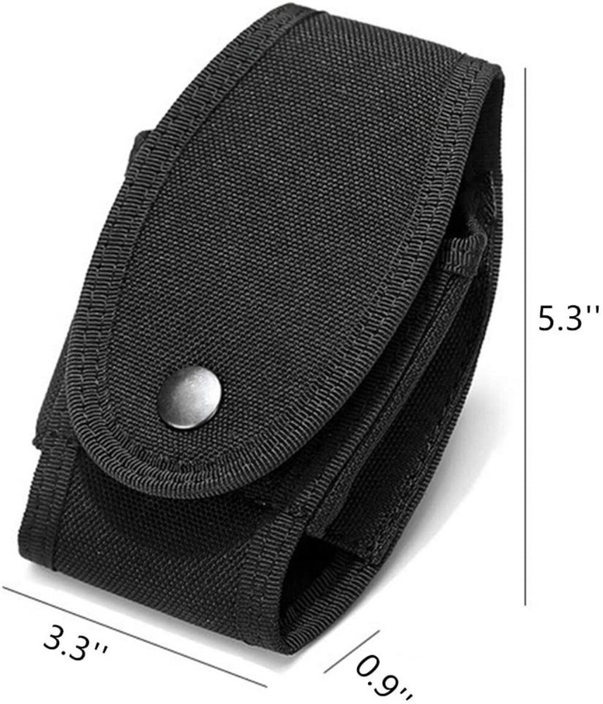 2-PACK Tactical Double Handcuff Case Hidden Snap Law Enforcement Handcuff Holder