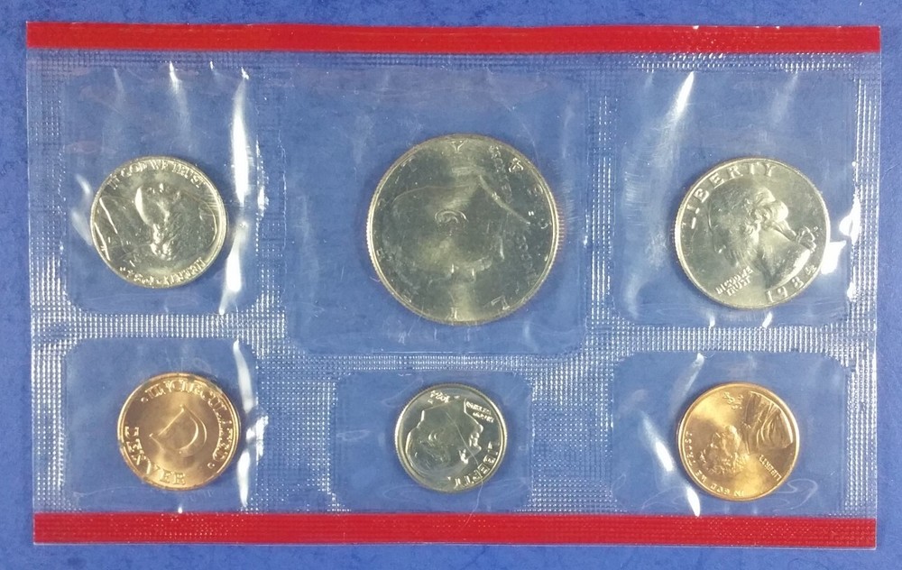 1984 U.S. Mint Set, 10 Coins, Uncirculated (014)
