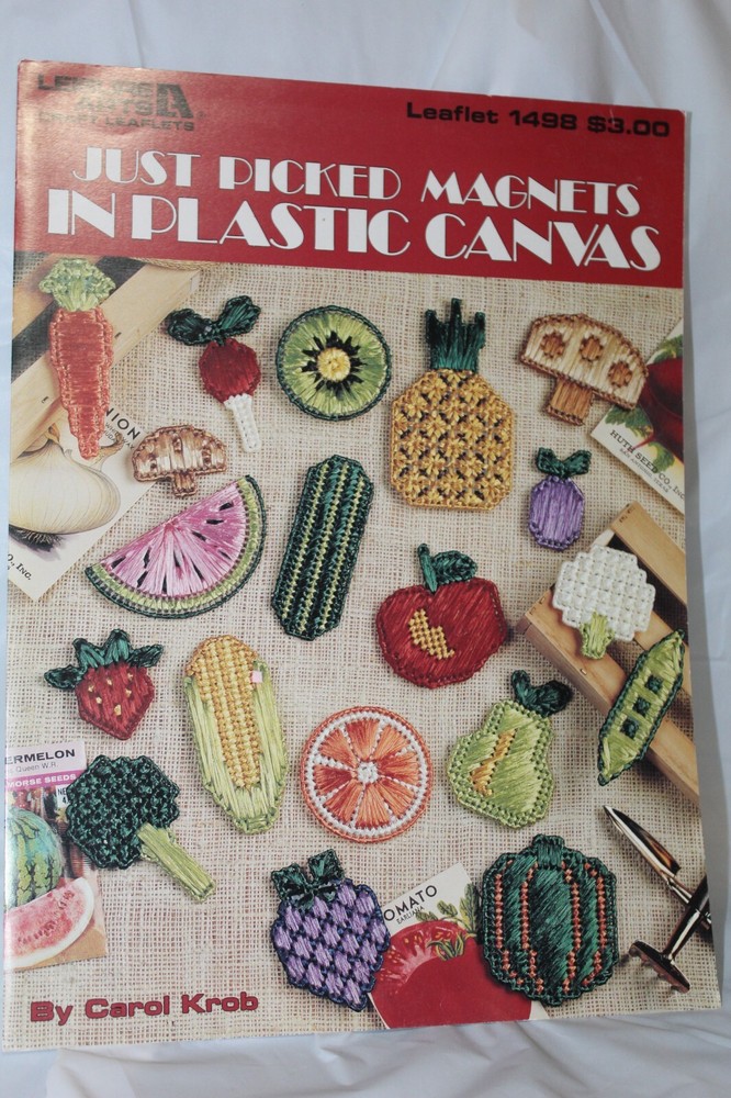Just Picked Magnets in Plastic Canvas Pattern  #1498