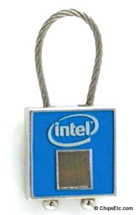 Intel Core 2 Processor CPU computer chip Keychain 2008 New Unused