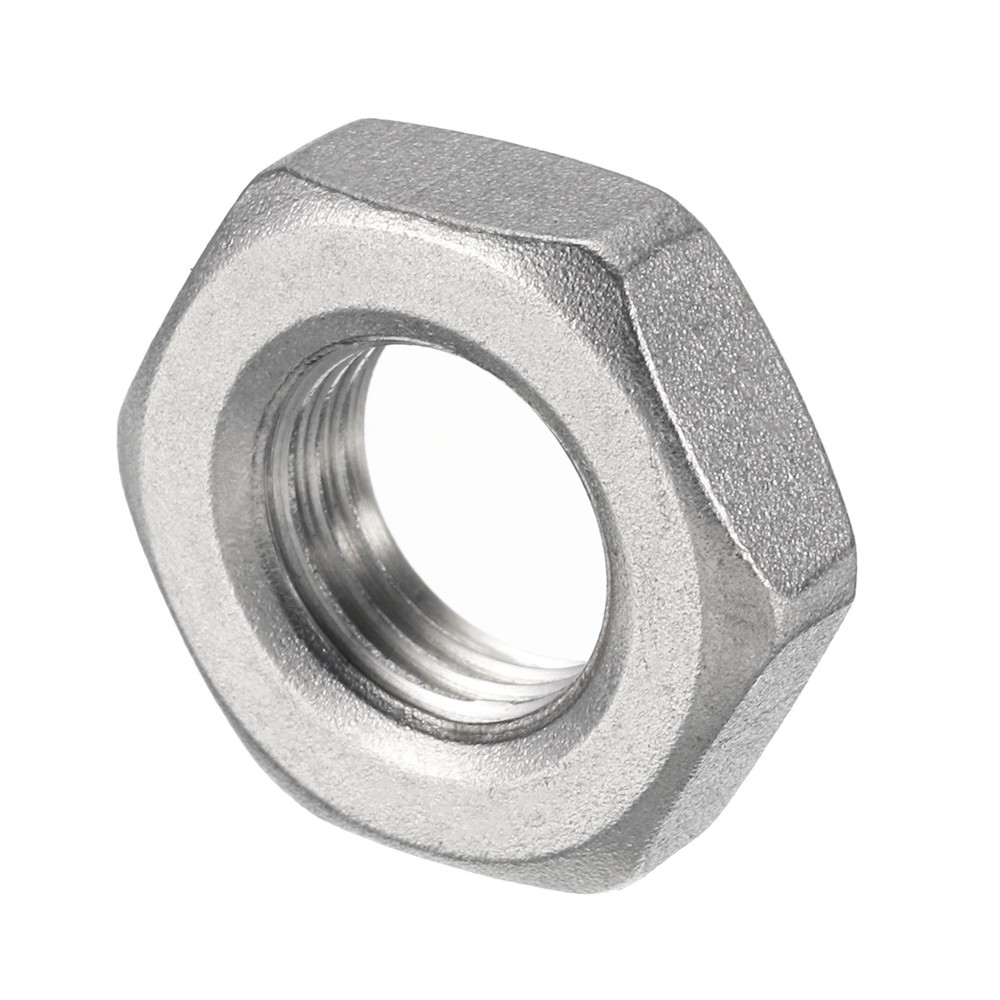 2 Pcs Cast Pipe Fitting Hex Locknut Nut G 1/4" Female Thread (DN8)
