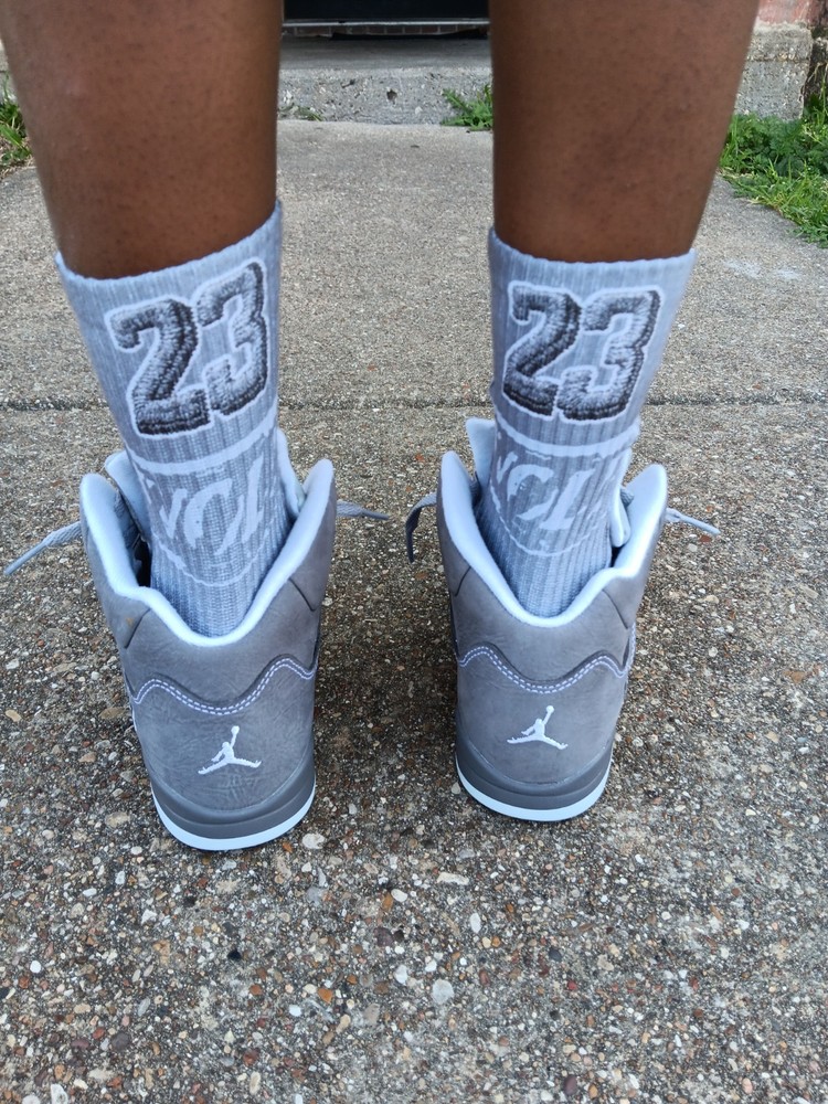 Wolf Grey 5s Socks