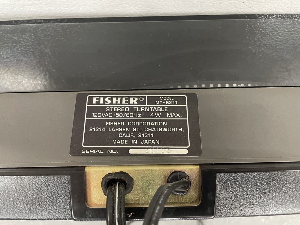 Fisher MT-6211 Stereo Turntable Made in Japan - NEEDS WORK
