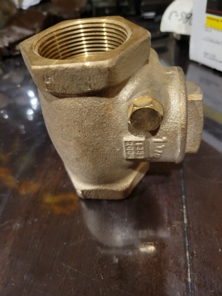 1 1/2 Brass Swing Check Valve