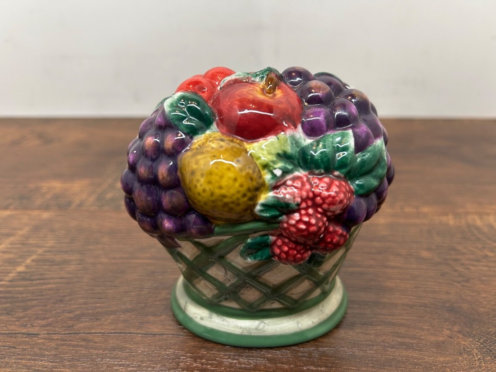 Raymond Waites Cornucopia Fruit Lattice Salt & Pepper Shakers