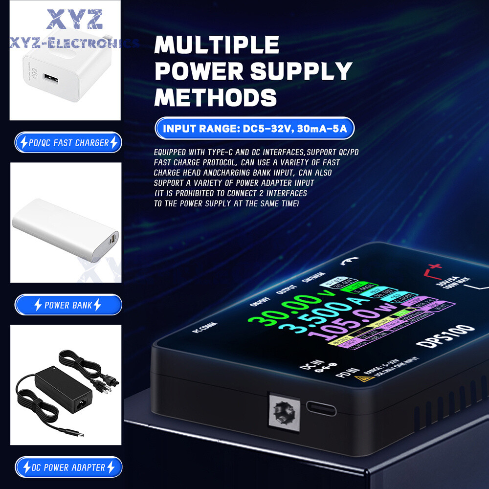DPS100 CNC DC Adjustable Programmable Voltage Regulator Power Supply 30V 5A 100W
