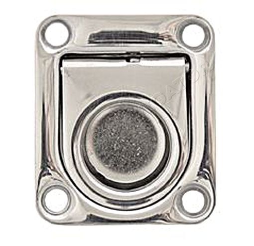 Hatch Handle Stainless Steel with Spring 65x55mm Satin Finish