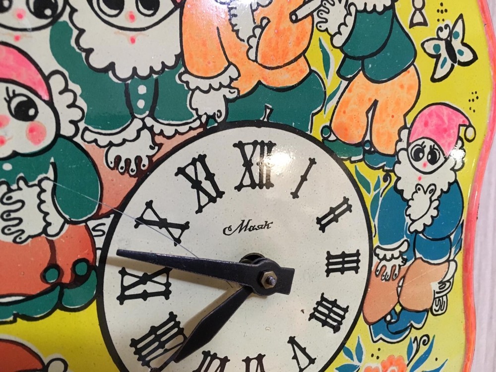 Vintage Clock Soviet Mechanical Clock Working Soviet CLOCK Soviet Wall Clock