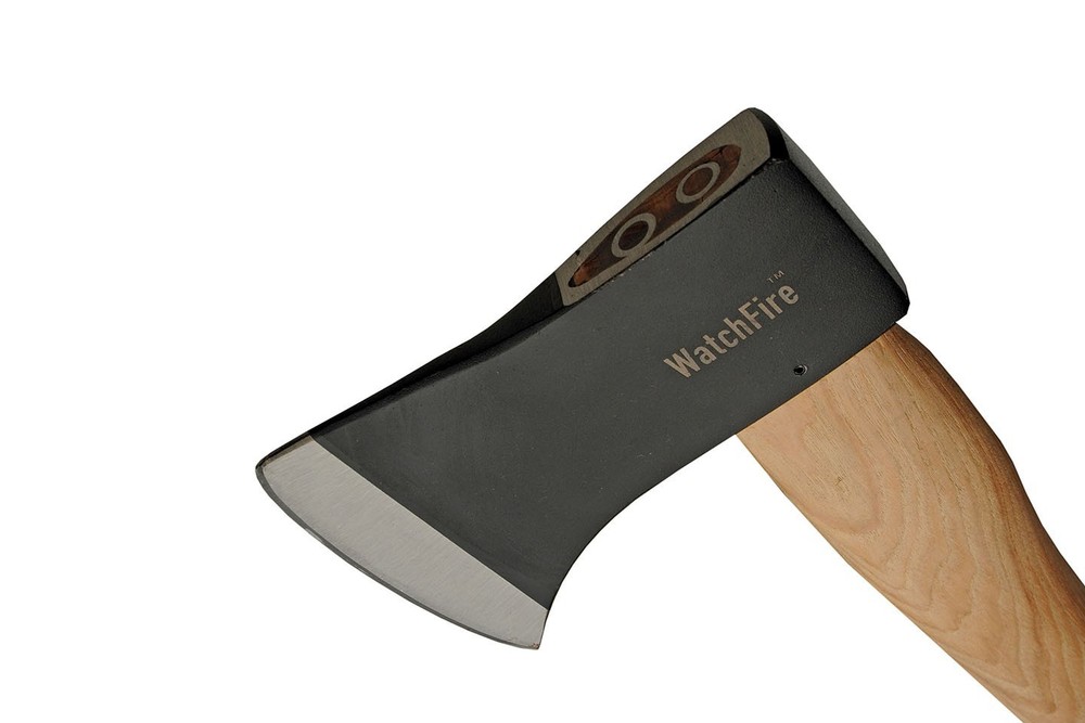 16″ Small Camping Axe Carbon Steel Blade Hickory Wood Handle