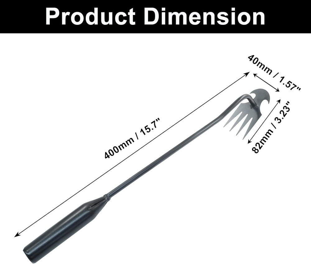 2Pcs Weed Puller Tool Garden Uprooting Weed Pulling Tools, 15.7" Portable Stainl