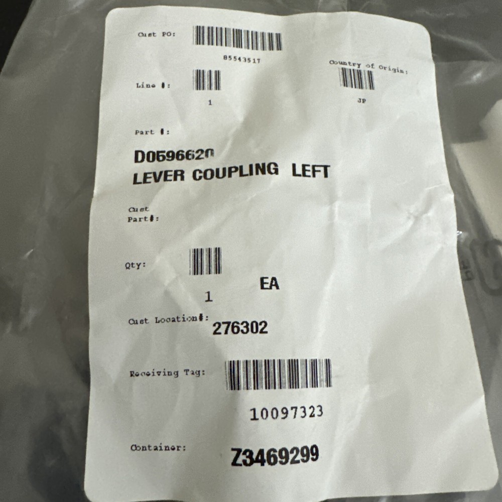 Left Lever Coupling D0596620  Ricoh