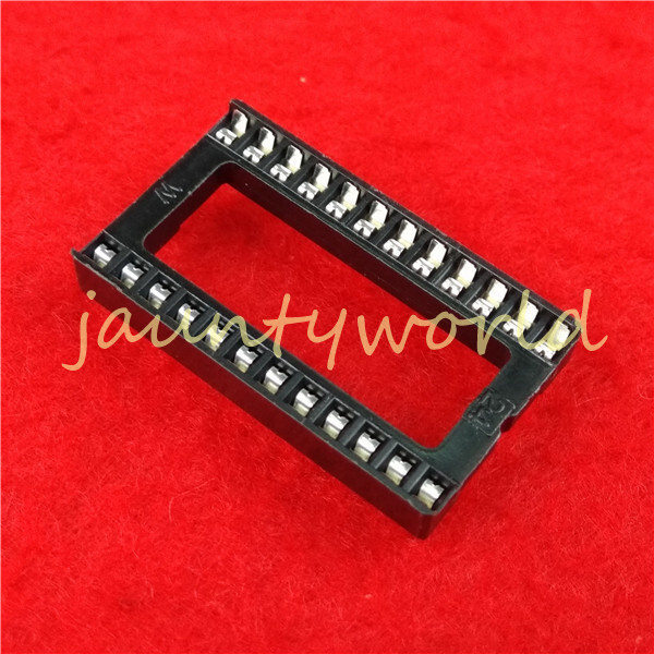5PC 24pin Pitch 2.54mm DIP IC Adaptor Solder Broad Type Socket