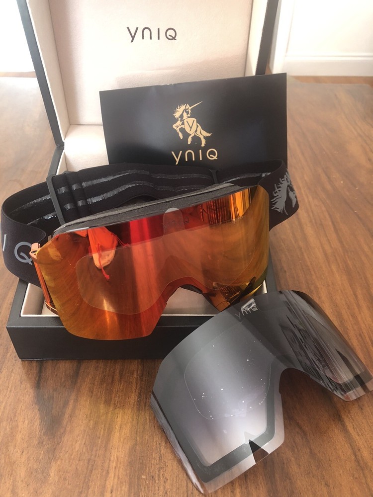 YNIQ Model Nine mirrored ski goggles Inferno (922)
