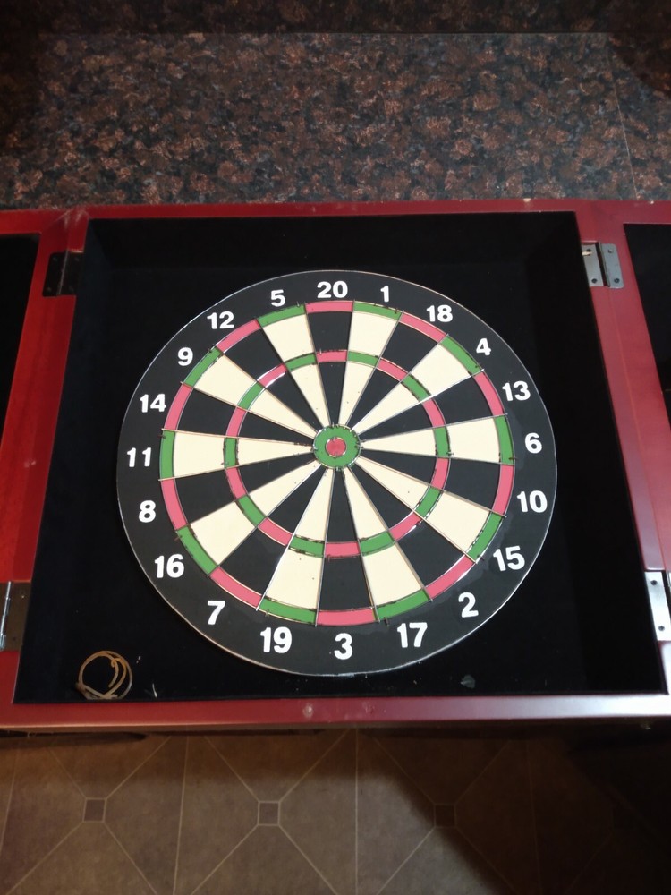 dart board cabinet 