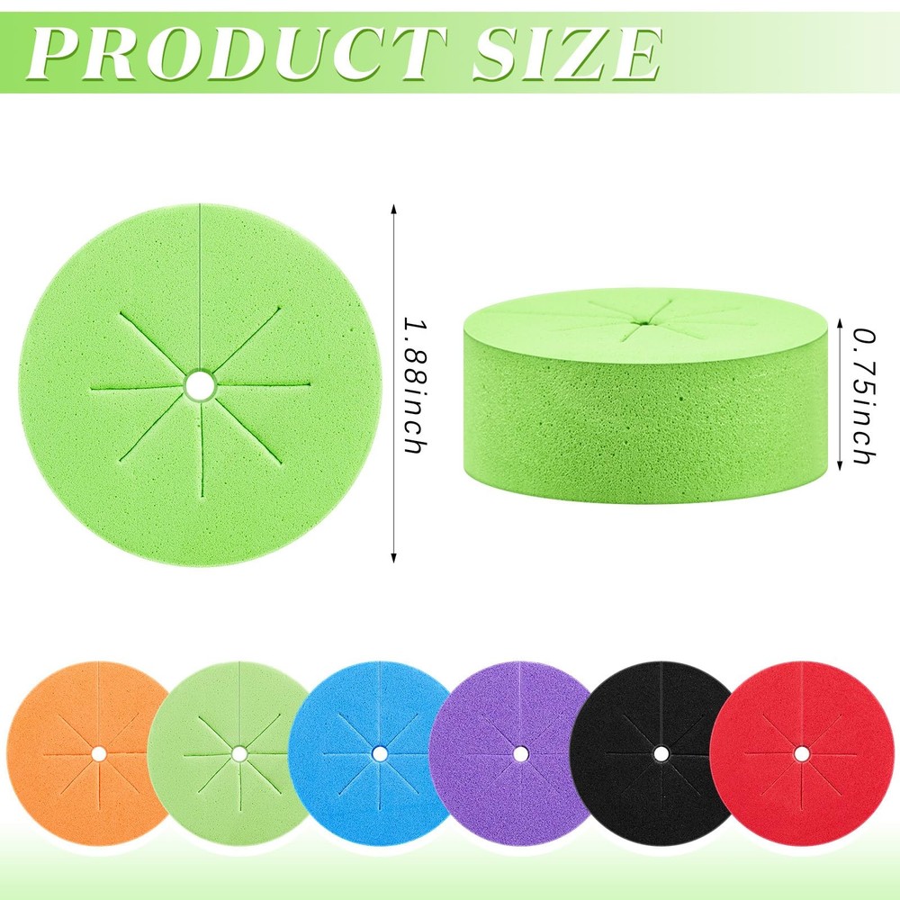 120 Pcs Clone Collars 2 Inch Foam Inserts for Hydroponic Cloning Machines Fit...