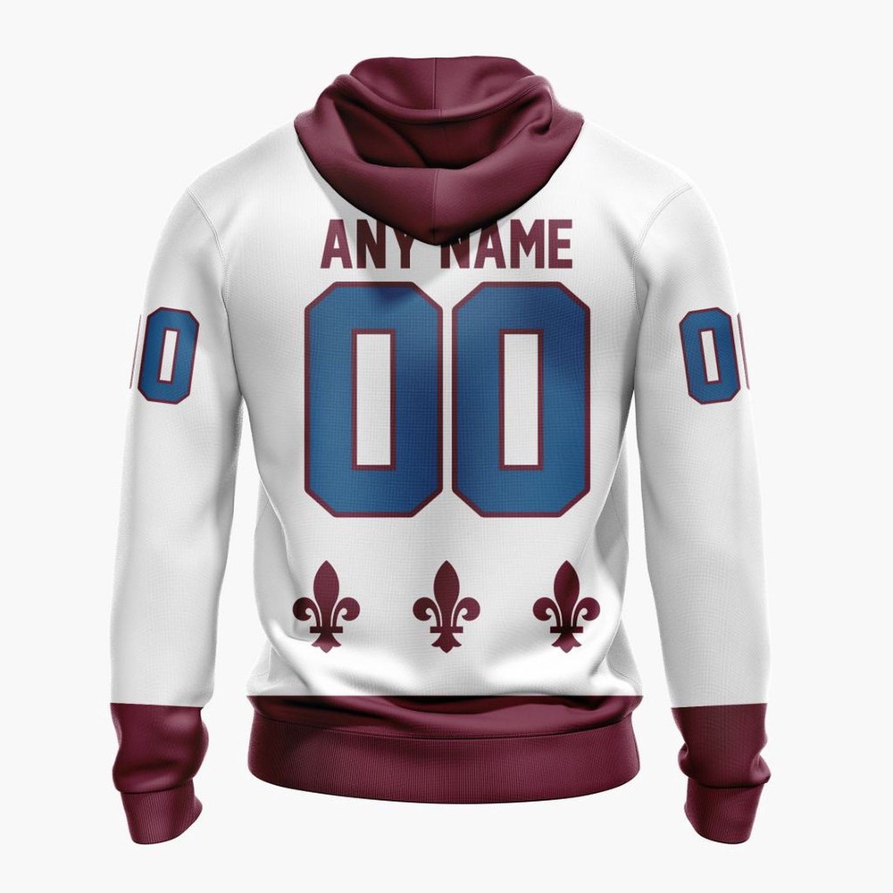 Personalized Colorado Avalanche Hoodie Reverse Retro Design