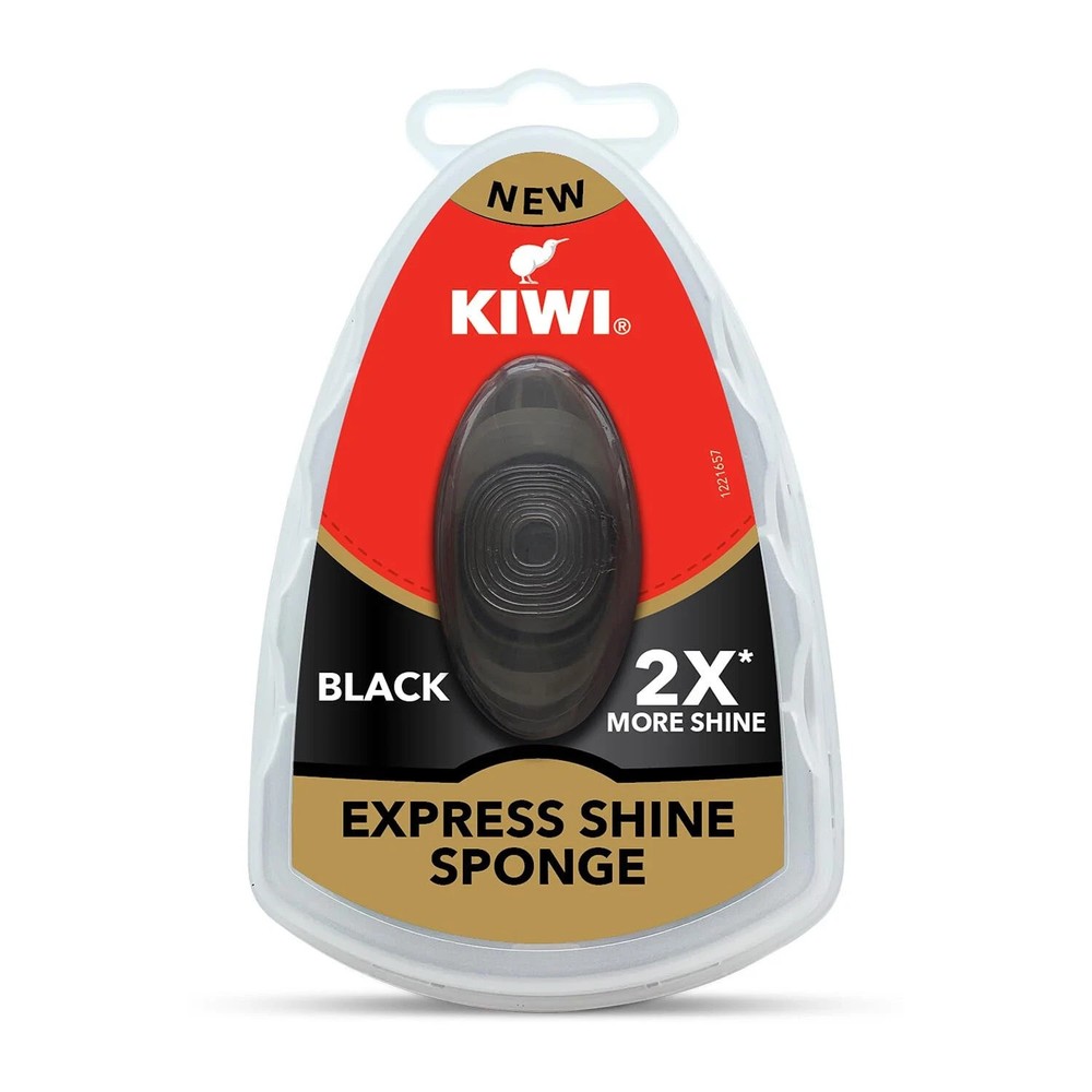 Kiwi Express Shine Sponge - Black, 2 Pcs