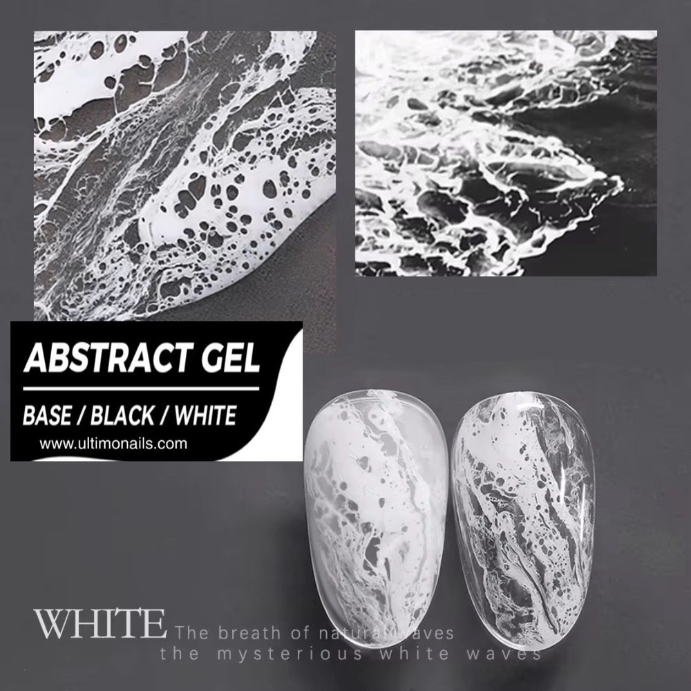 Abstract Base , White And Black Gel Último 15ml