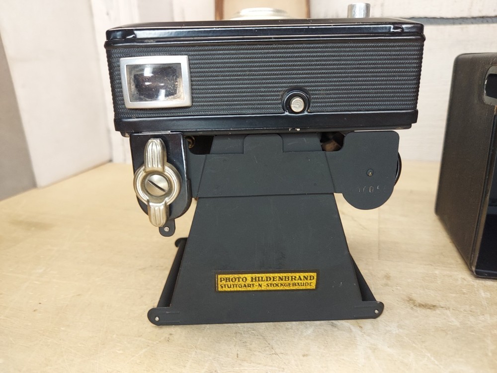 Vintage Bilora Box Camera With Leather Case