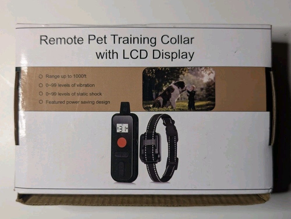 Remote Pet Training Collar with LCD Display