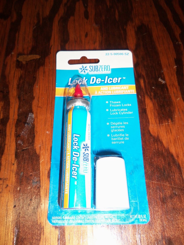 SUBZERO Lock De-Icer & Cylinder Lubricant for Padlocks, Auto Locks & More!