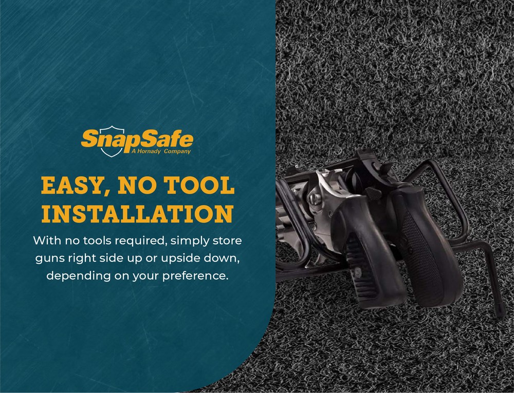 SnapSafe 4 Gun Pistol Rack