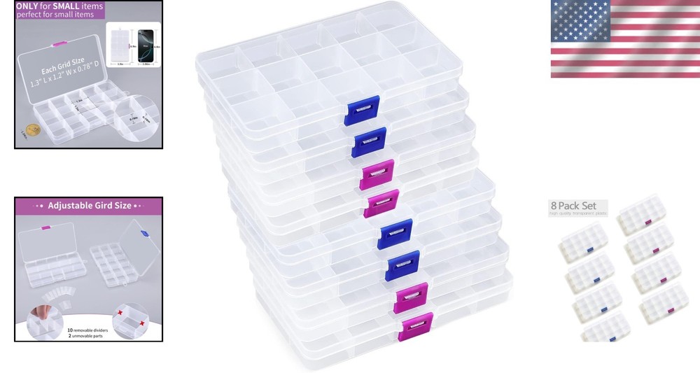 Small Parts Organizer Box 6.9x3.9in