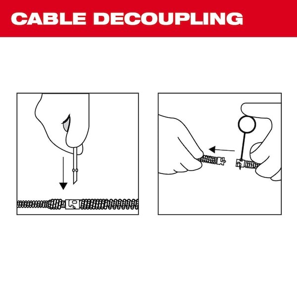 Milwaukee Tool 48-53-2777 3/8 In. X 100 Ft. Inner Core Drum Cable