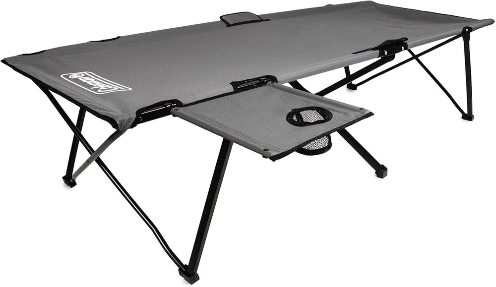 Durable Extra Wide Camping Cot with Side Table - Perfect for Outdoor Adventures